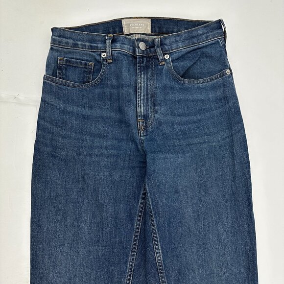 Everlane The Cheeky Jean Straight Women's size 26 Medium Blue Denim Jeans - Picture 2 of 5